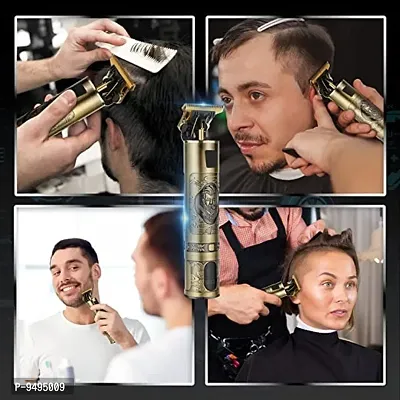 MAXTOP Golden Trimmer For Men Buddha Style Trimmer, Professional Hair Clipper, Adjustable Blade Clipper, Hair Trimmer and Shaver For Men, Retro Oil Head Close Cut Precise hair Trimming Machine-thumb0
