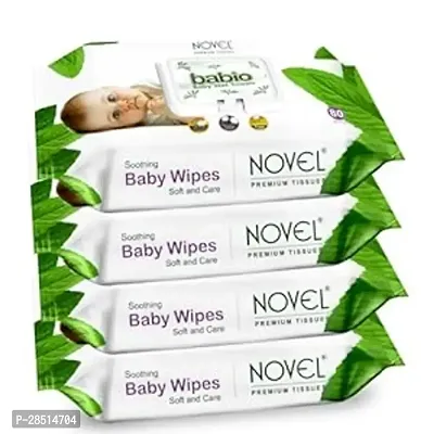 Baby Wet Wipes/pack with Lid (pack of 4- 72 Sheet in Each Pack )-thumb4
