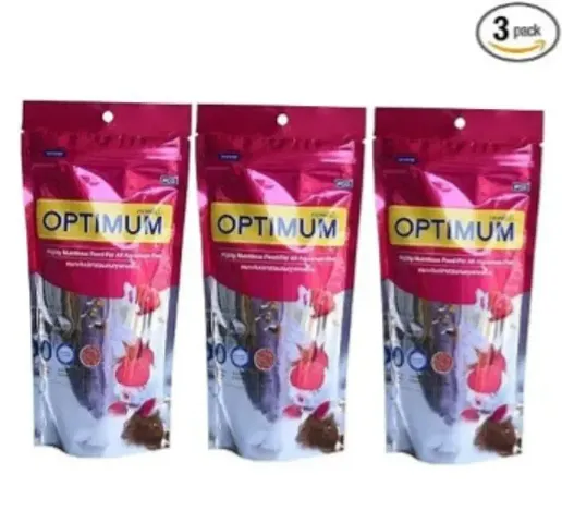 NEELAM ELECTRONICS_ All Life Stages Optimum Fish Food (Mini Pellet)- 100 g(pack of 3)