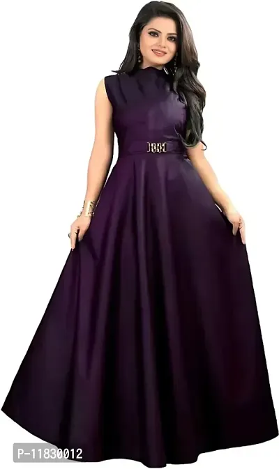 Fancy Satin Gown For Women