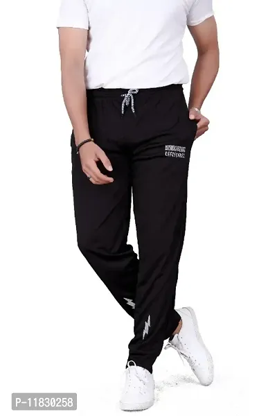 Classic Polycotton Solid Track Pants for Men-thumb0