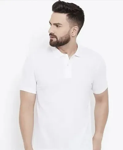 Mens Solid Polo T-Shirt