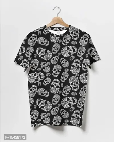 Crastic Mens Printed Round Neck Half sleeve T-shirt-thumb0