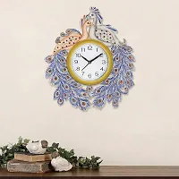 GULABIART Wooden Analog Wall Clock Design for Home Hall Living Room Decor Office Kids Bedroom Stylish Design TIK Tok Movement 15 X 13inch (GA-HK477)-thumb2