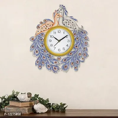 GULABIART Wooden Analog Wall Clock Design for Home Hall Living Room Decor Office Kids Bedroom Stylish Design TIK Tok Movement 15 X 13inch (GA-HK477)-thumb3