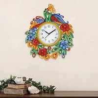 GULABIART Wooden Analog Wall Clock for Home Hall Living Room Decor Office Kids Bedroom Stylish Design TIK Tok Movement 15 X 13inch (GA-HK475)-thumb2