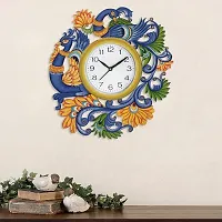 GULABIART Wooden Analog Wall Clock Design for Home Hall Living Room Decor Office Kids Bedroom Stylish Design TIK Tok Movement 15 X 13inch (GA-HK560)-thumb2