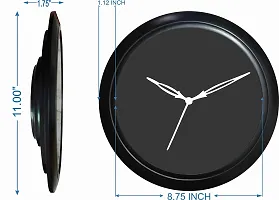 GULABIART Designer Wall Clock 11X11 Inches Digital Mickymouse Print/Designer Wall Clock Dial and Wooden Hands, Silent Sweep Noiseless Technology, (Round Printed Wall Clock)-thumb1