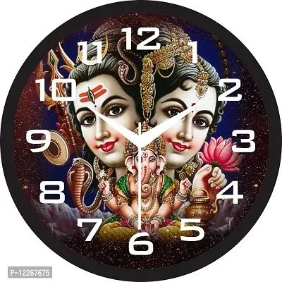 Gulabi Art Plastic Designer Analog Wall Clock for Home and Living Room Decorative Movement, Multi Color Frame || DIAL Size 11 Inch (SE-VWC210)