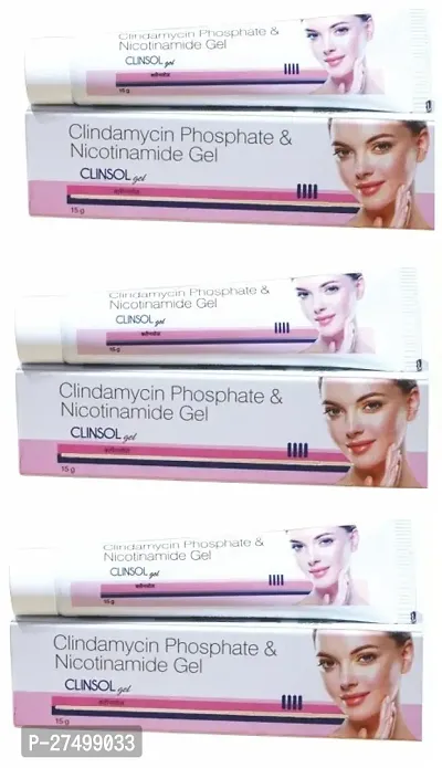 3 Leeford Clinsol Anti-Acne Gel 15g { Pack Of 3 } - For Acne  Pimples Free - Helps To Acne-Prone Skin For Acne Scars And Acne Pits Removal