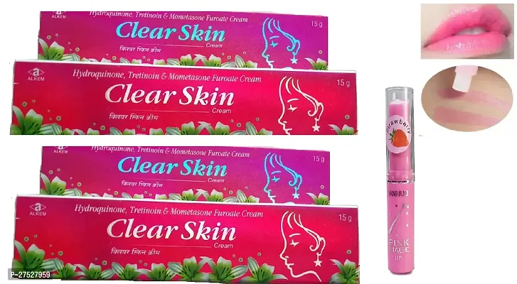 Clear Skin Cream 15G Skin Fairness Cream+ Pink Bam Free Pack Of 3