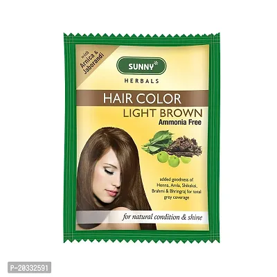 Sunny Health  Fitness Hair Colour (Light Brown, Pack of 4 x 20 g)