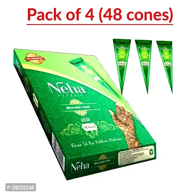 Neha Mehandi Cone - (Pack of 4)