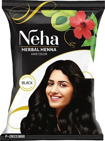Neha Herbals Henna Colour - Black (Pack of 10)