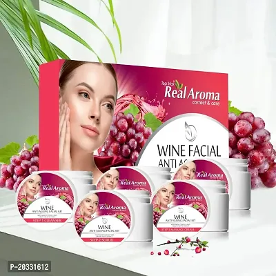 Top Max real Aroma correct and care? Red Wine Facail kit (5 in 1)