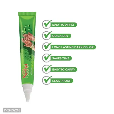 Neha Herbal Fast Color Tube (Pack of 10) 25g in Each Tube - Red-thumb5