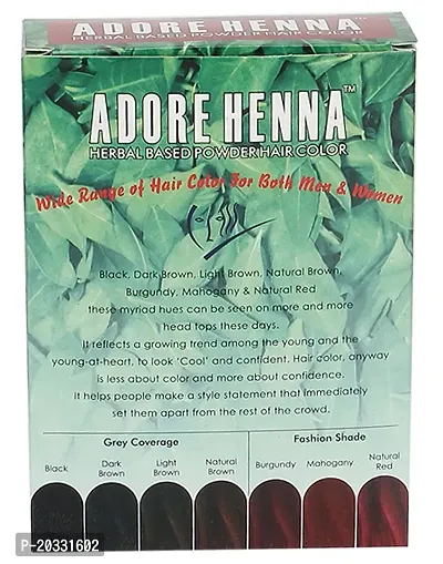 Adore Henna Hair Coloring Powder, Brown, 60 g-thumb2
