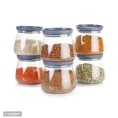 New Plastic Kitchen Storage Containers Pack Of 6-thumb0