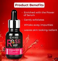 Lucacci Rose Hip Natural Face Serum For Brightening And Whitening, Vitamin C Face Serum With Hyaluronic Acid For Skin Glow And Fairness- 30 ml Each, 2 Pieces-thumb4