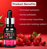 Lucacci Rose Hip Natural Face Serum For Brightening And Whitening, Vitamin C Face Serum With Hyaluronic Acid For Skin Glow And Fairness- 30 ml Each, 2 Pieces-thumb2