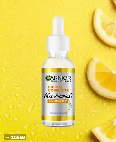 Garnitta Skin Naturals, Face Serum, For Brighter  Clear Skin, Bright Complete Vitamin C Booster, 30 ml
