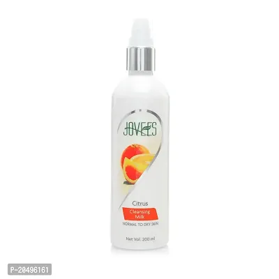 Jovees Herbal Citrus Cleansing Milk with Lemon Peel Extract, Almond  Coconut Oil | For Normal to Dry Skin 200ml