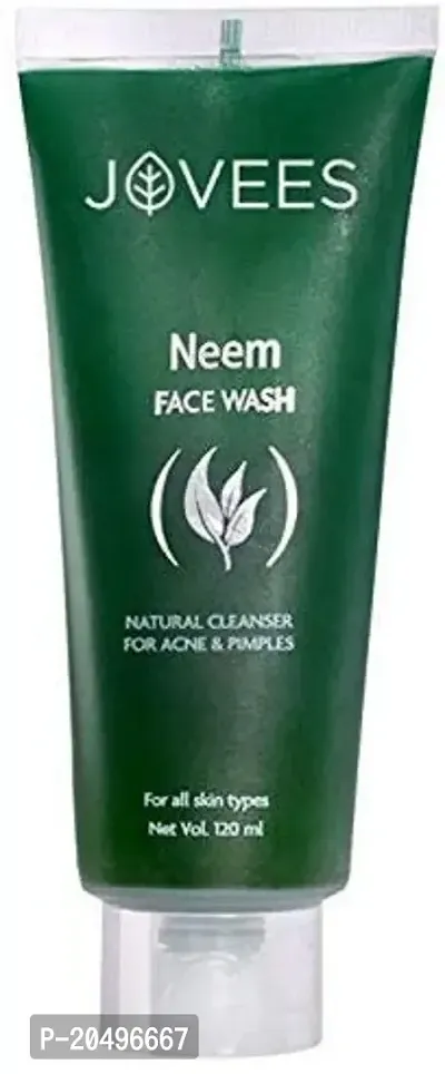 Jovees Neem Face Wash for Acne and Pimples - 120ml-thumb0