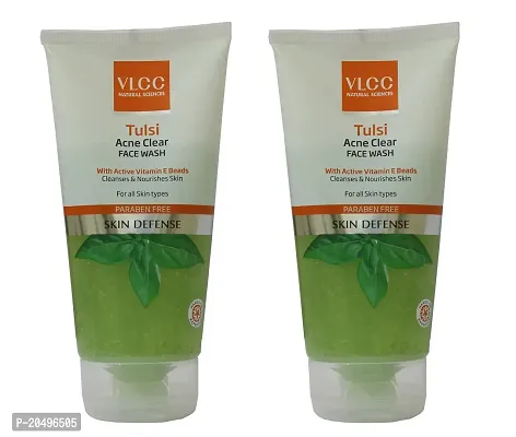 VLCC Tulsi Acne Clear Face Wash Combo (150g*2) (Pack of 2)