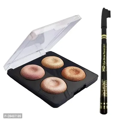 Eyebrow kit with clearance highlighter