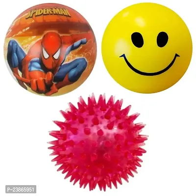 Dog Ball, Puppy Toys Dog Toy for Small and Medium Dogs Ball Toy, Pack of 3 Combo (Color May Vary)-thumb0