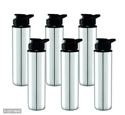 Stylish Stainless Steel Water Bottle Pack Of 6