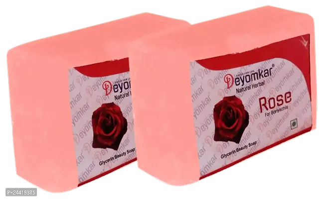 Double Elegance Rose Infused Glycerin Soap Pack of 2