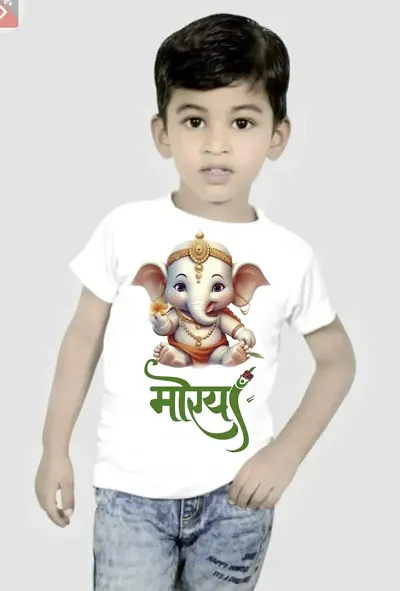 Boys Graphic Print Polycotton T Shirtnbsp;