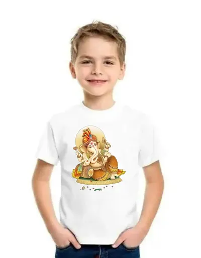 Boys Graphic Print Polycotton T Shirtnbsp;