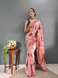 Elegant Multicoloured Art Silk Saree with Blouse piece For Women-thumb1