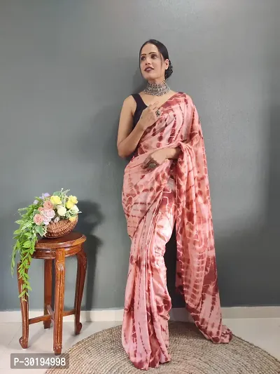 Elegant Multicoloured Art Silk Saree with Blouse piece For Women-thumb2