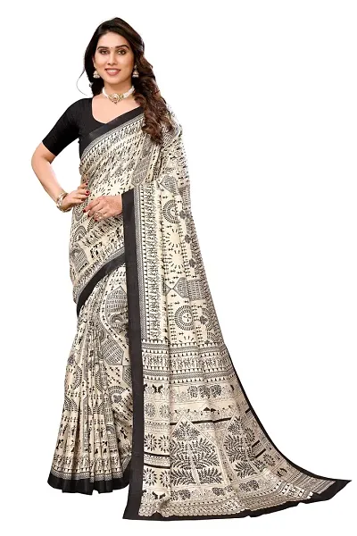 Classic Blend Saree with Blouse Piece for Women