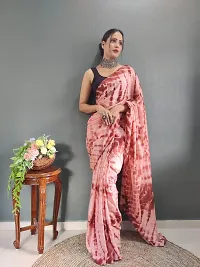 Elegant Multicoloured Art Silk Saree with Blouse piece For Women-thumb2