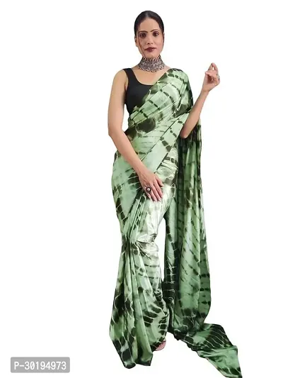 Elegant Green Art Silk Saree with Blouse piece For Women