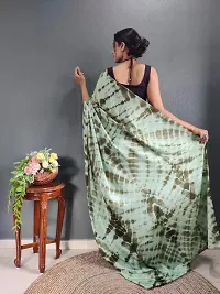 Elegant Green Art Silk Saree with Blouse piece For Women-thumb3