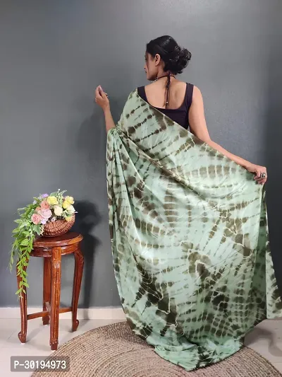 Elegant Green Art Silk Saree with Blouse piece For Women-thumb4