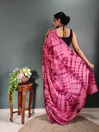 Elegant Pink Art Silk Saree with Blouse piece For Women-thumb2