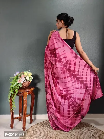 Elegant Pink Art Silk Saree with Blouse piece For Women-thumb3