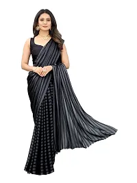 Elegant Black Art Silk Saree with Blouse piece For Women-thumb3