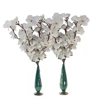 Artificial White Orchid Flower Bunch-thumb4