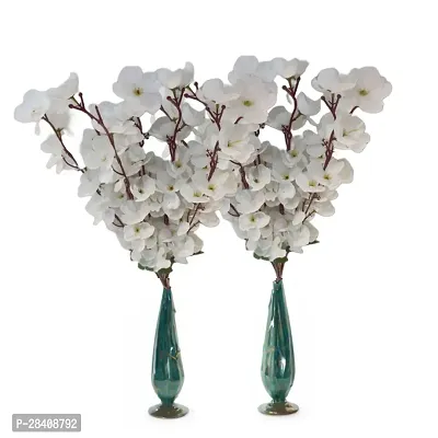 Artificial White Orchid Flower Bunch-thumb5