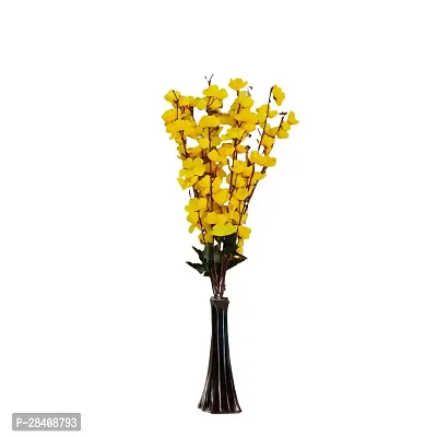 Artificial Yellow Orchid Flower Bunch-thumb2