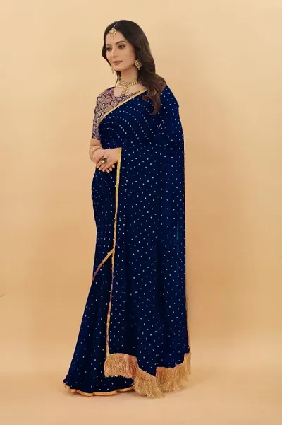 Art Silk Embellished Sarees with Blouse Piece