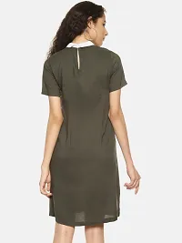 Women's Shirt Collar A-Line Dress-thumb2