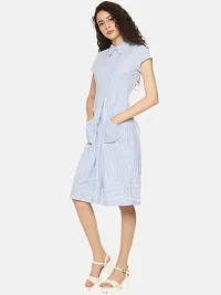 Women's Stripe Collar Dress-thumb1